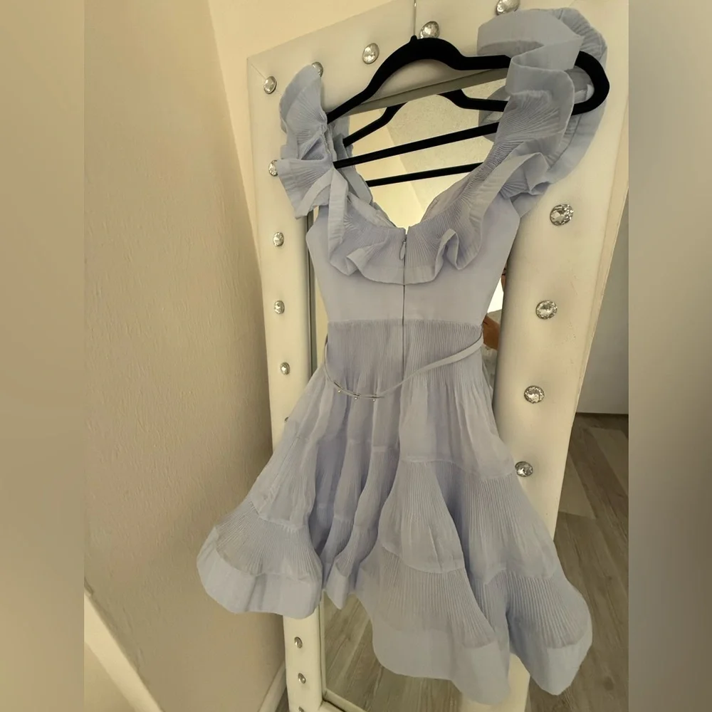 Zimmermann Light Blue Ruffle Dress - Picture 5 of 6